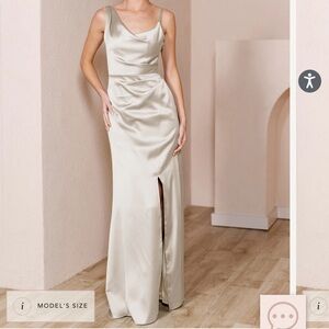 Maxine Soft Champagne 702 Revelry Bridesmaids Dress